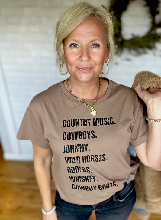 Western List Tee