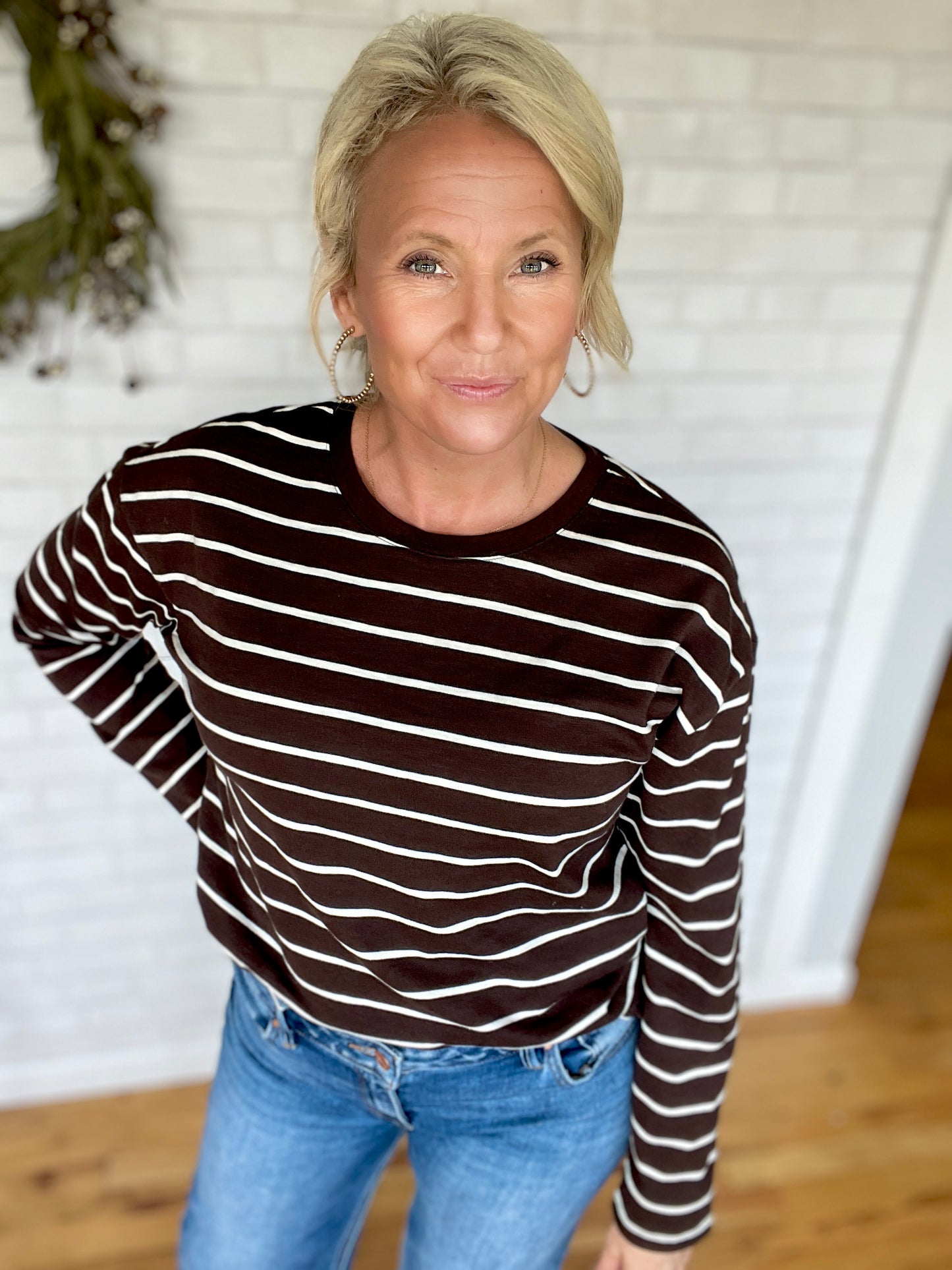 Nellie Top - Coffee White