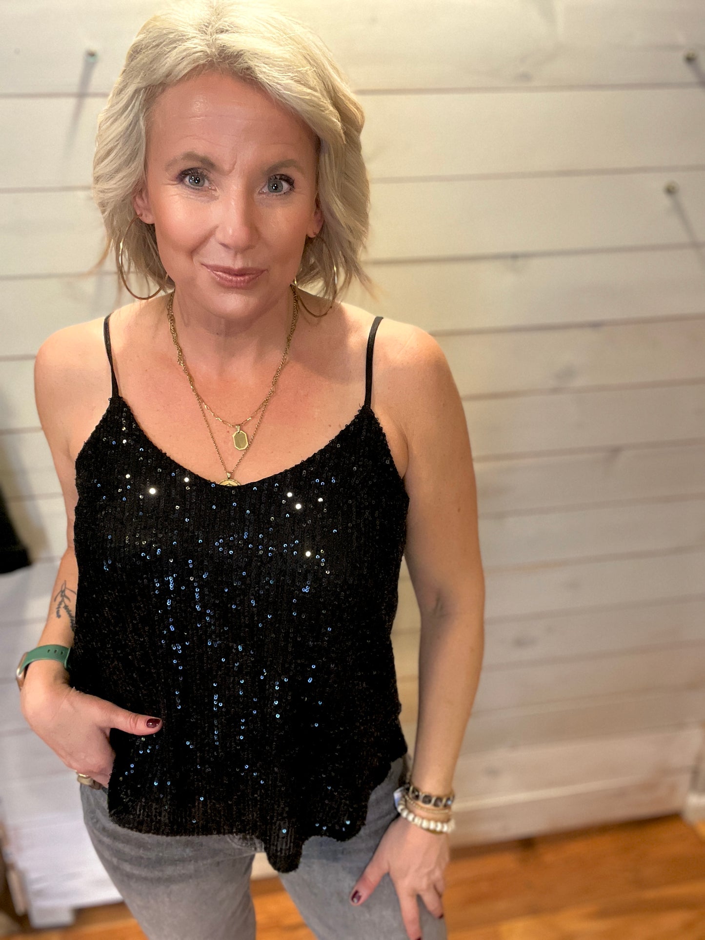 Sal Sequin Tank