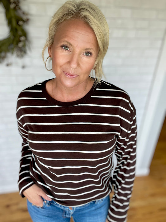 Nellie Top - Coffee White