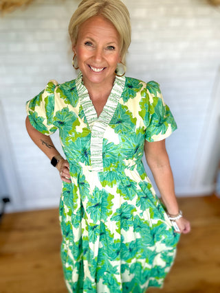 Mandy Floral Midi Dress