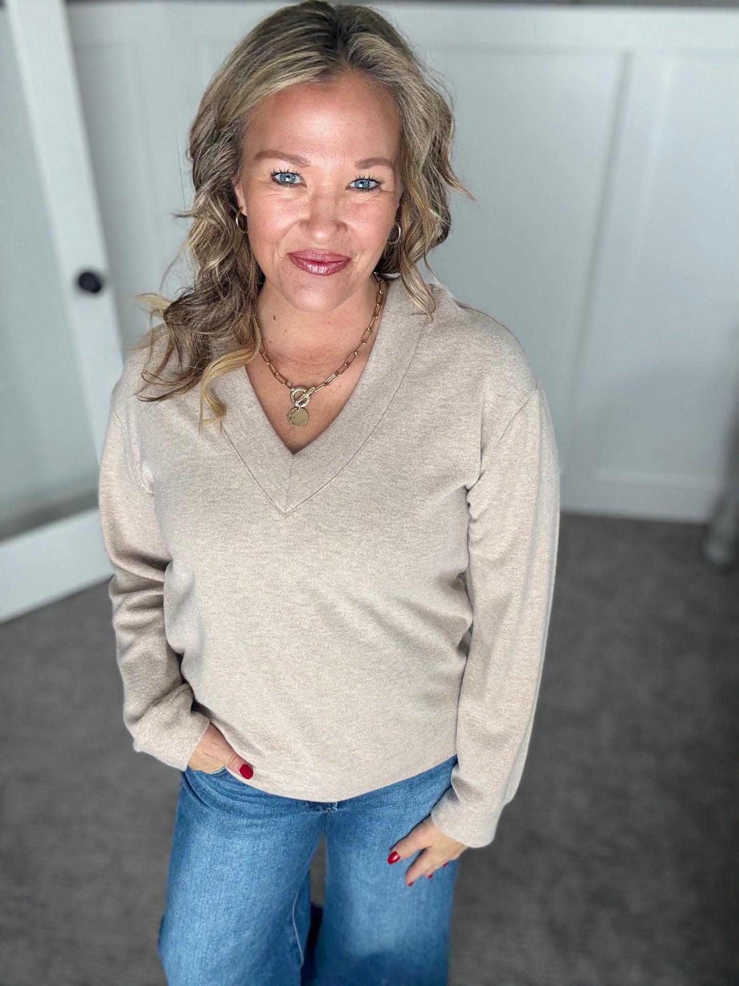 Manal Top - Heather Stucco