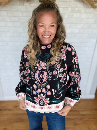 Abigail Mock Neck Sweater