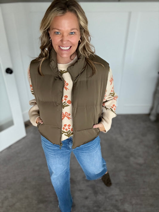 Issey Vest - Olive