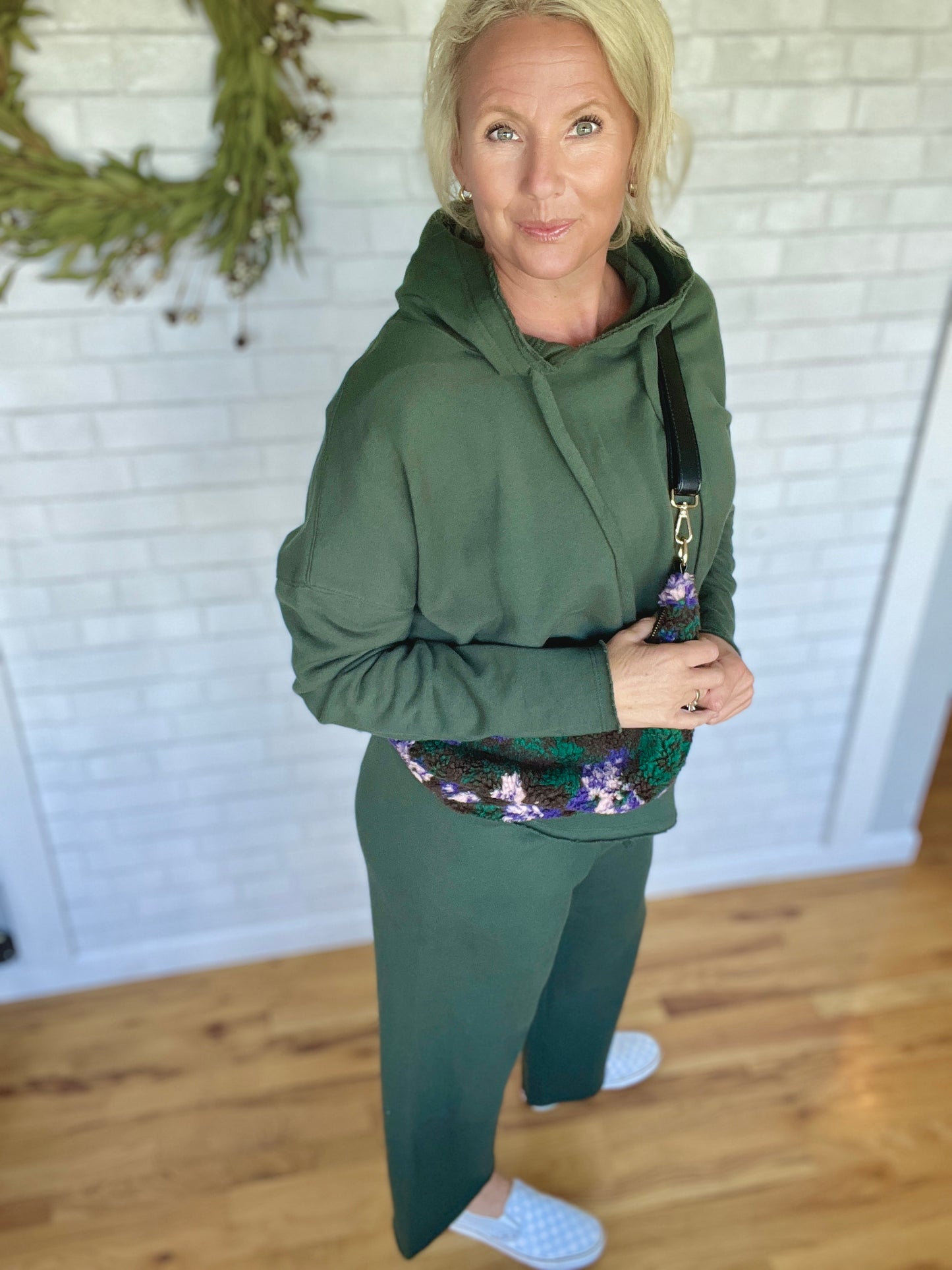 Malibu Wide Leg Pant - Deep Forest