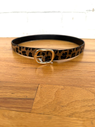 Leopard Print Belt