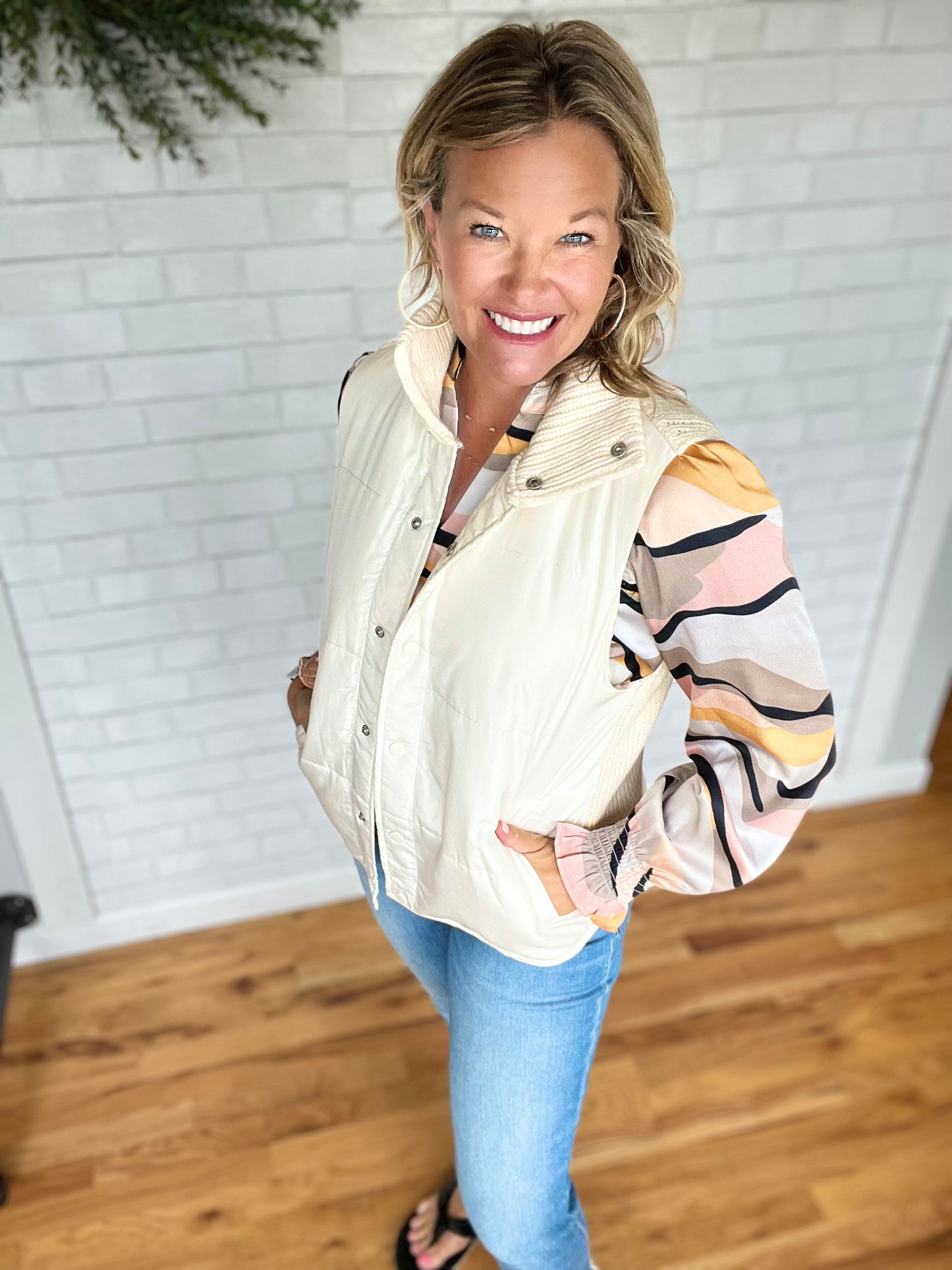Shay Sweater Vest - Cream