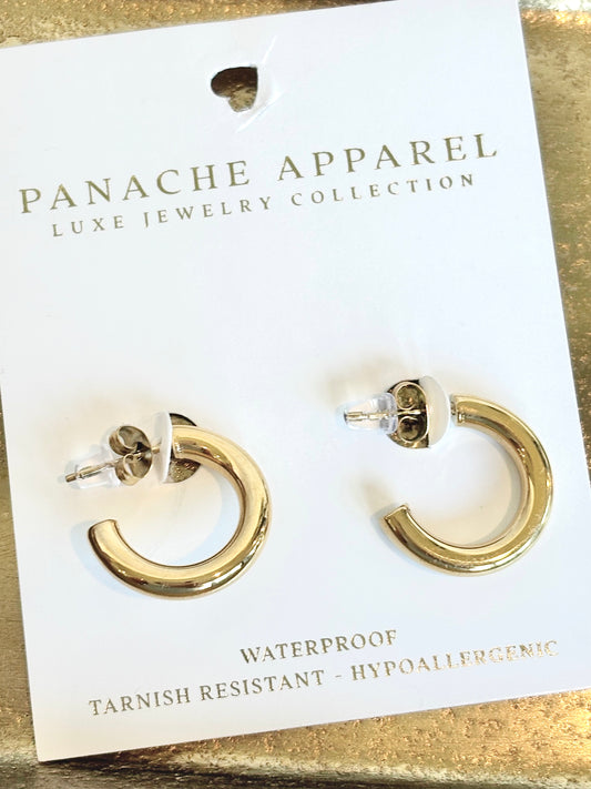 Luxe Gold Small Hoops