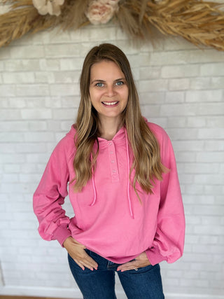 Lainy Button Sweatshirt