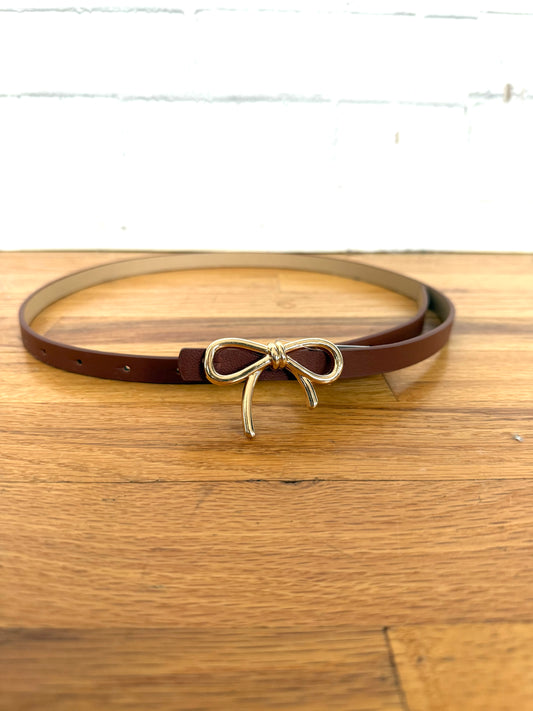 Skinny Bow Belt