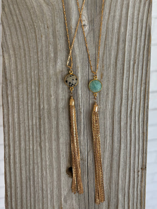 Aqua Pendant Necklace