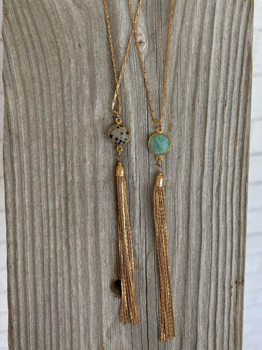Aqua Pendant Necklace