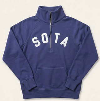 Lila 1/2 Zip Sweatshirt- Purple