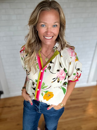 Tina Floral Top