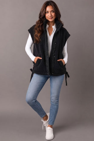 Fleece Vest - Black