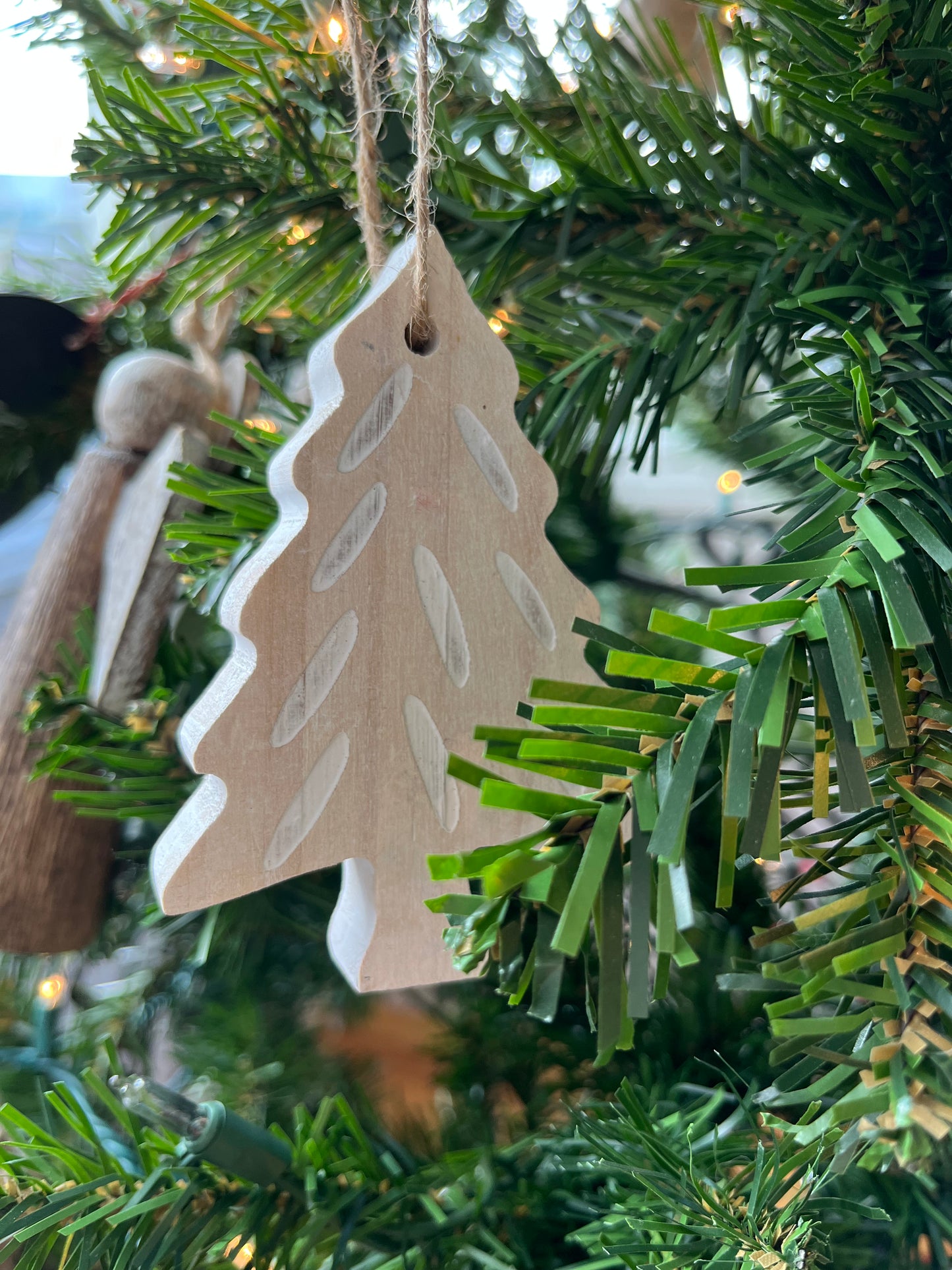 SM Wood Tree Ornament