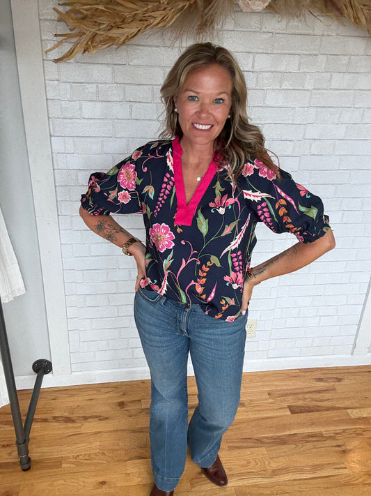 Caroline Floral Top
