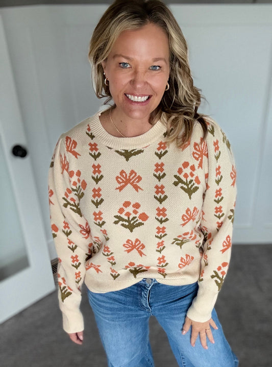 Fiona Floral Sweater
