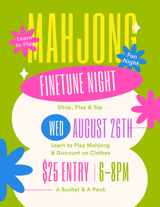 Mahjong Night Finetune Class (8/26)