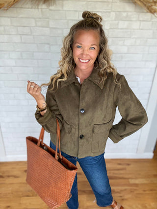 Avid Suede Jacket - A Bushel & A Peck