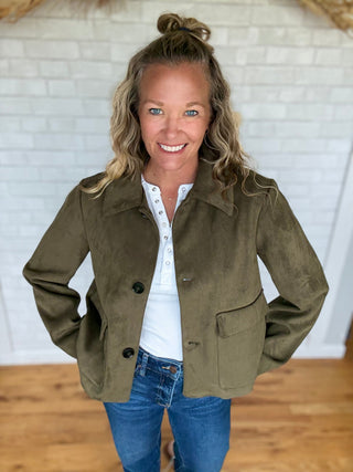 Avid Suede Jacket - A Bushel & A Peck