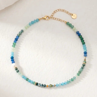 Azure Jade Glow Necklace - A Bushel & A Peck