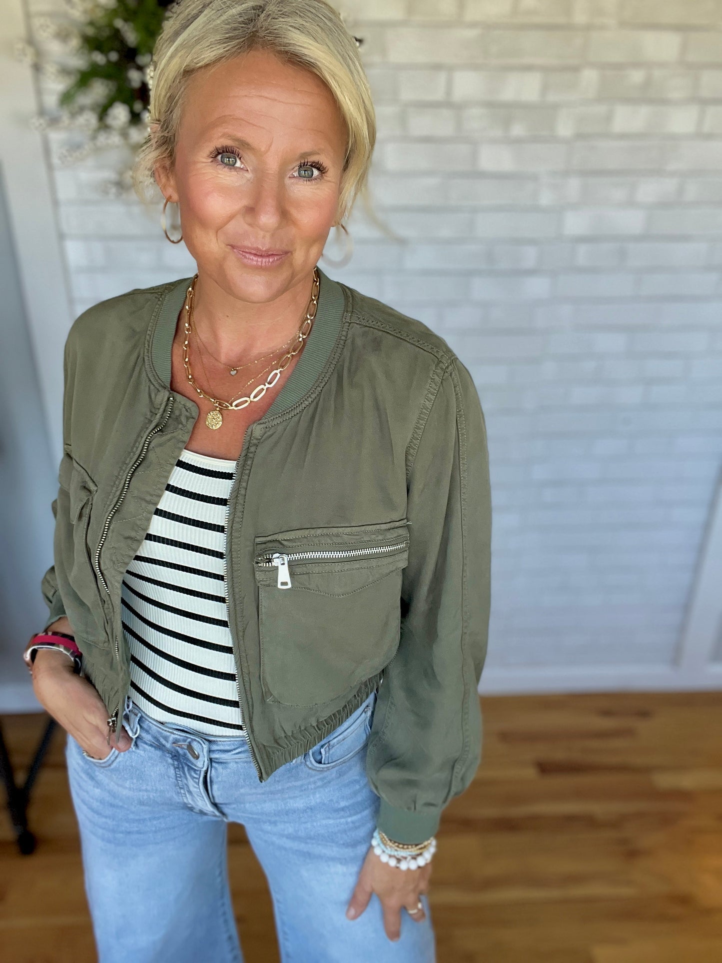 Bailey Bomber Jacket - A Bushel & A Peck