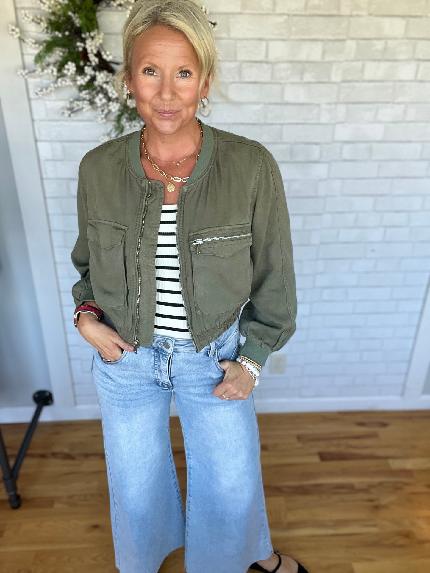 Bailey Bomber Jacket - A Bushel & A Peck