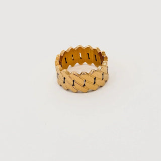 Banded Metal Statement Ring - WATERPROOF - A Bushel & A Peck