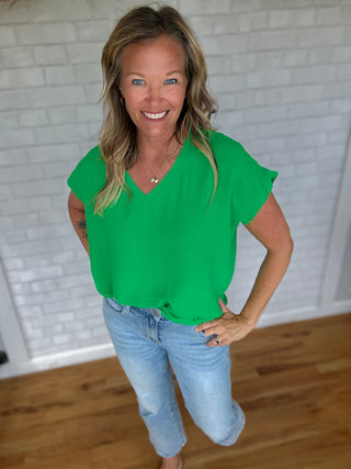 Bell Top - Kelly Green - A Bushel & A Peck