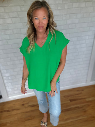 Bell Top - Kelly Green - A Bushel & A Peck