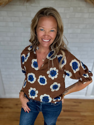 Bianca Floral Top - A Bushel & A Peck