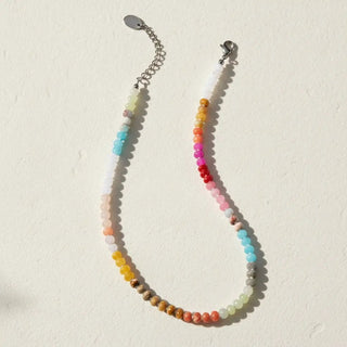 Blush Beam Stone Necklace - A Bushel & A Peck