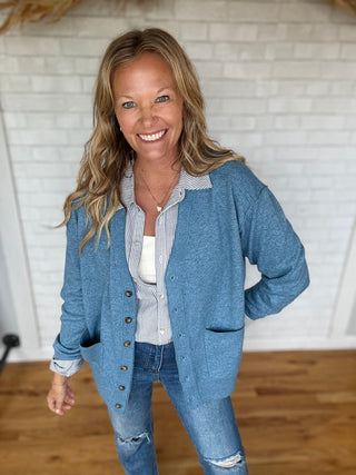 Bobbie Boxy Shirt - Denim - A Bushel & A Peck