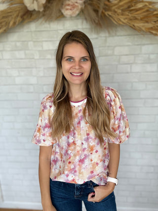 Bobbie Floral Top - A Bushel & A Peck