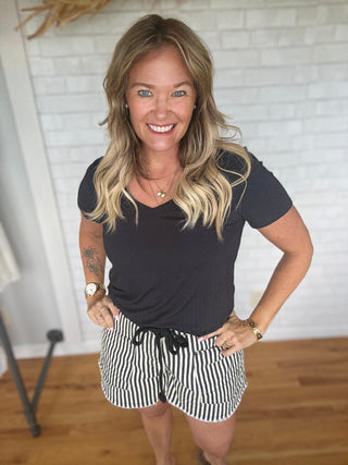 Braided Belt Shorts - A Bushel & A Peck