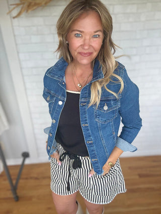 Braided Belt Shorts - A Bushel & A Peck