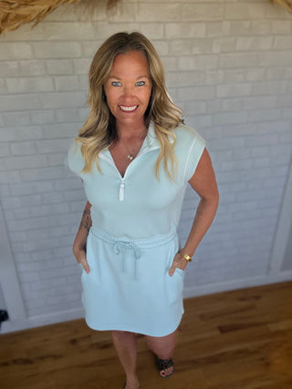Britney Dress - Auqa Stone - A Bushel & A Peck
