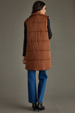Brown Long Vest - A Bushel & A Peck