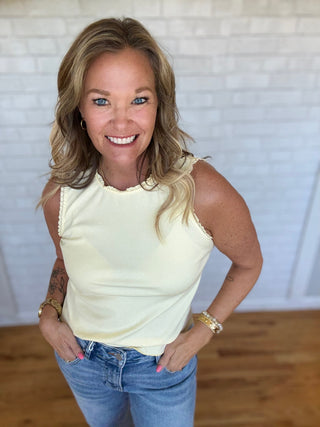 Butter Ribbed Tank - A Bushel & A Peck