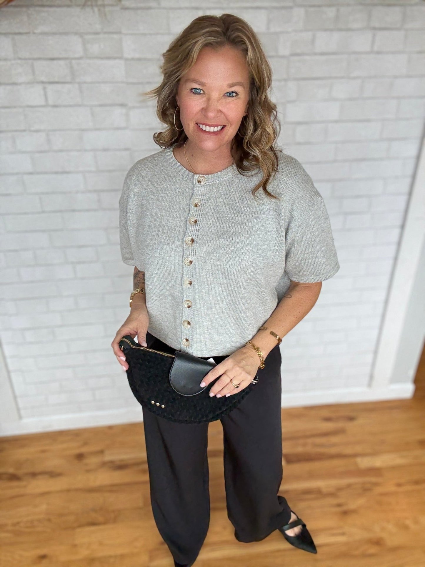 Button - up Sweater Top - A Bushel & A Peck