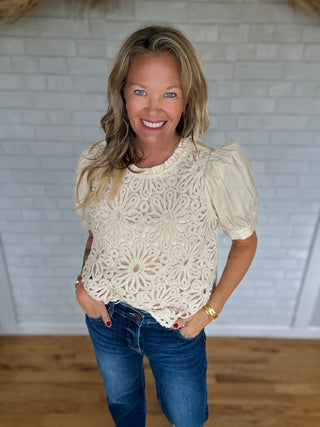 Carley Crochet Top - A Bushel & A Peck