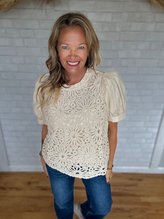 Carley Crochet Top - A Bushel & A Peck