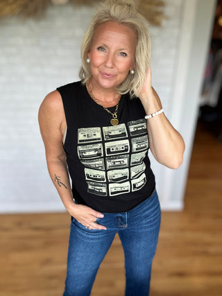 Cassette Tape Tank - A Bushel & A Peck