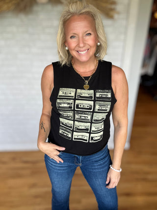 Cassette Tape Tank - A Bushel & A Peck