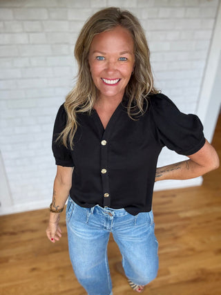 Charlotte Top - Black - A Bushel & A Peck