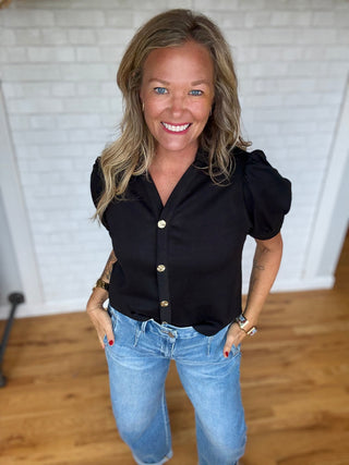 Charlotte Top - Black - A Bushel & A Peck