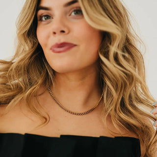 Chevron Chain Necklace - A Bushel & A Peck
