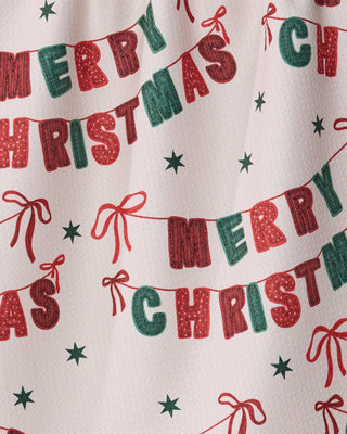 Christmas Banner Tea Towel - Holiday 2026 - A Bushel & A Peck