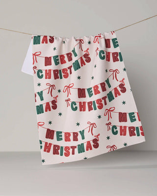 Christmas Banner Tea Towel - Holiday 2026 - A Bushel & A Peck